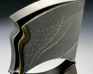 Sculptor Jon Michael Route Pewter Trinket Box