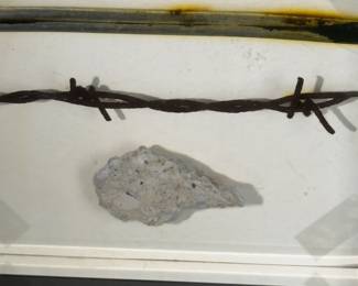 Berlin Wall Austrian-Hungarian Border Relic
Acrylic Encased Barbed Wire