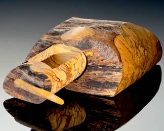 Artist Made Rustic Natural Wood Trinket Box
