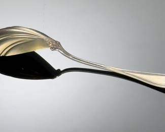 W.Moir Sterling Silver Florentine Serving Spoon