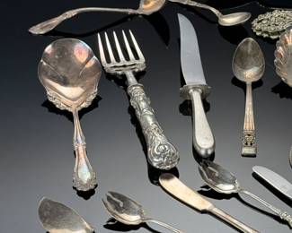 Miscellaneous Silver Plated Utensil Lot