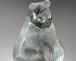 Waterford Crystal Grizzly Bear Figurine Paperweight