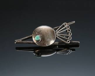Vintage Mexican Modern Fish Brooch Pin