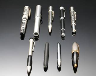 Lot of 9 Designer Pens Rollerball Fountain