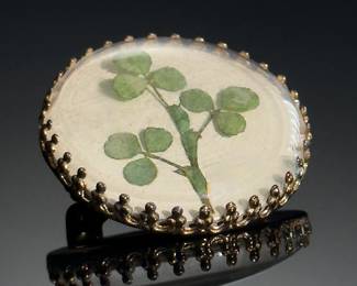 Vintage Cloverleaf Pin Brooch