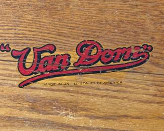 Antique Van Dorn Machinist Oak Wood Tool Box