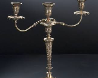 Antique English Sterling Silver Candelabra Set Candle holders