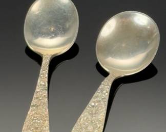 Lot of 2 S. Kirk & Son Stieff Sterling Silver Spoons