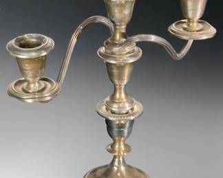 Vintage Gorham Sterling Silver Candelabras Pair