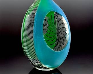*Original* Massimiliano Schiavon Murano Studio Art Glass Vase