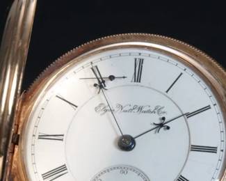 1890 14k Gold B.W. Raymond Elgin Grade: 70 Model 2 Pocket Watch