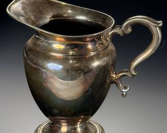 English Silver Mfg. Silver Plated Water Pitcher