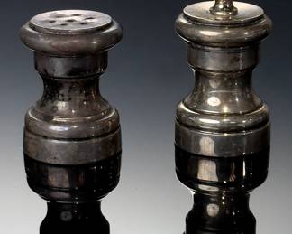 Vintage Tiffany & Co Sterling Silver Salt Shaker & Pepper Grinder