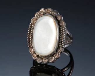 Native American Shell & Sterling Silver Ring