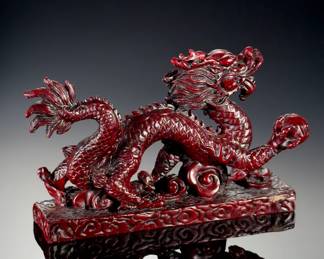 Chinese Feng Shui Dragon Figurine Statue