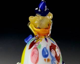Murano Art Glass Clown Sculpture Studio Art