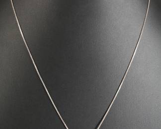 Sterling Silver Zuni Bear Pendant & Necklace