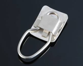 Navajo Richard Begay Kokopelli Key Ring Sterling Silver & 12k GF Native American Jewelry