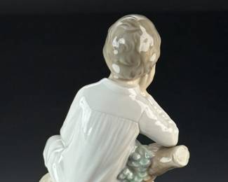 Lladro "Little Boy Thinking" Porcelain Figurine
