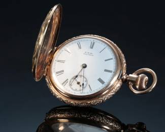 1890 14k Gold American Waltham Model 1873 Grade J Pocket Watch