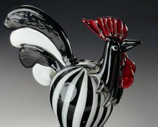 Studio Art Glass Chicken Hen Figurine