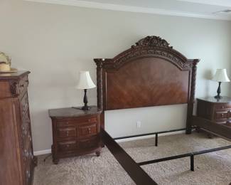 King size bed, chests, dresser