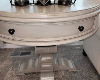 Round side table