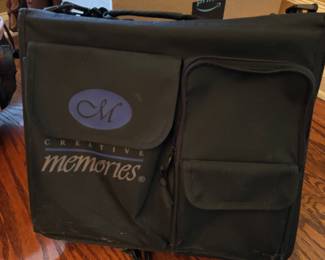 Creative memories carrying case and supplies