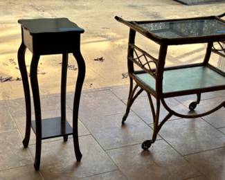 Tea cart and table