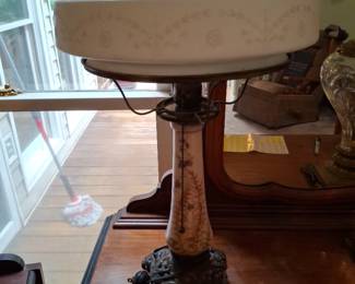 1940s Glass Lamp