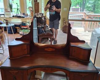 Walnut vanity