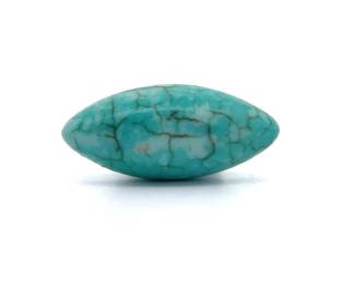 7.64 Carat Marquise-Shaped Spiderweb Turquoise