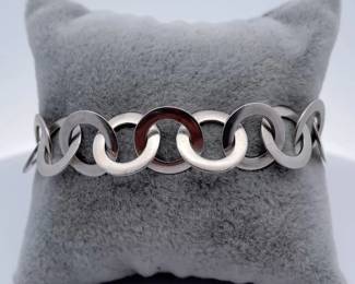 MADE IN ITALY Chic Eternity Circular Link Bracelet