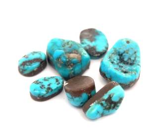 25.27 Carats Turquoise Nugget Parcel – Southwest Semi-Gloss Matrix