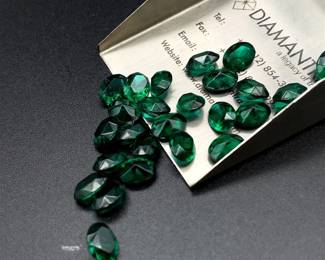 36.88 Carat Lot of Simulant Ovals – 30 Stones