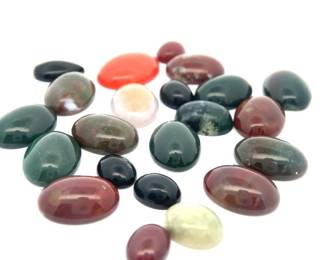 125.79 Carats Mixed Cabochon Parcel – Coral, Jade, Bloodstone & More