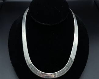 Shiny, HEAVYWEIGHT XL Herringbone Chain Necklace