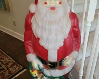 Vintage lighted santa
