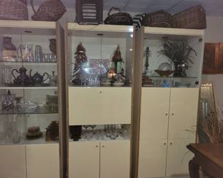 Vintage Formica China cabinets