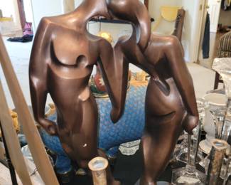 Tender Hearts sculpture - has a bit of damage