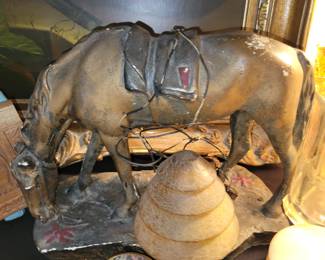 Antique 'Horse' lamp