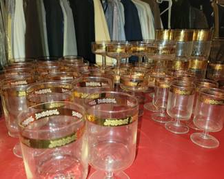 Vintage barware & glassware