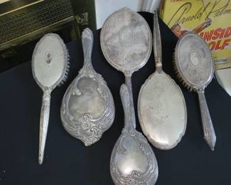 Sterling vanity mirrors, etc