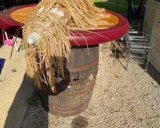 Bar with umbrella. Stool sold separately.
