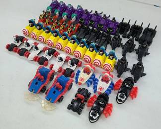 Batman McDonald's and Burger King toy vehicles