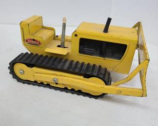 Vintage 1960 Tonka yellow bulldozer