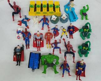 Assorted marvel McDonald's and Burger King toys