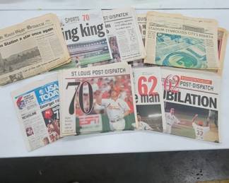 St Louis Cardinals baseball newspapers