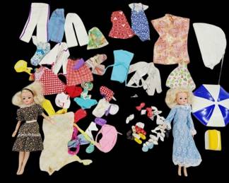 Marx Sindy Dolls & Clothing Lot