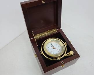 Weems and plath gimbal Maritime Box clock